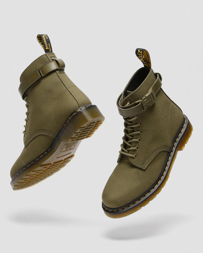 Dr Martens 1460 Futura Olive Páskové Snørestøvler Dame Olivengrøn | DK 162UZG